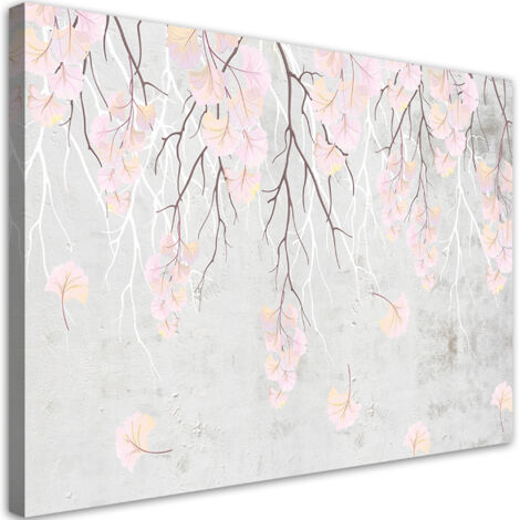 Tableau sur toile Feuilles tombantes 60x40