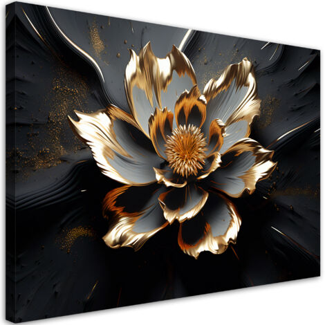 Tableau sur toile Fleur abstraite 3D glamour 100x70