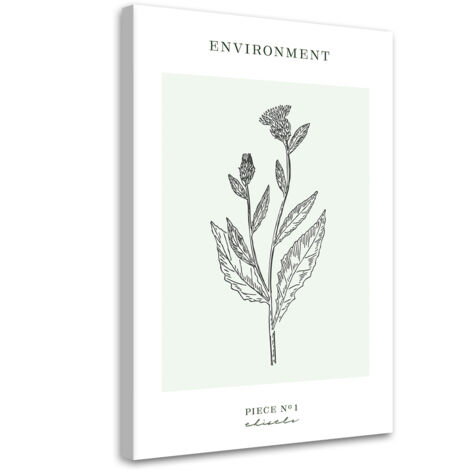 Tableau sur toile Fleur de chardon - Environnement 60x90