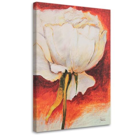 Tableau sur toile Fleur de pivoine comme peinte 40x60
