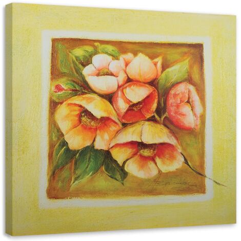 Tableau sur toile Fleurs colorées Plantes 60x60