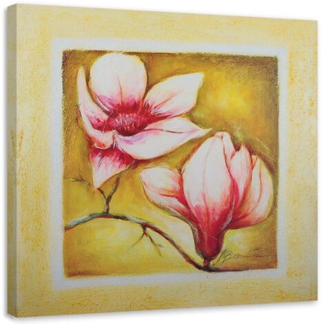 Tableau sur toile Fleurs de cerisier Rose Nature 60x60