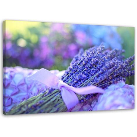 Tableau sur toile Fleurs de lavande Nature 100x70