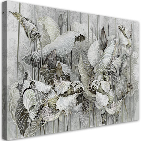Tableau sur toile Fleurs de saint lotos 90x60