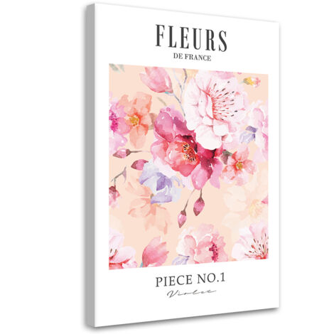 Tableau sur toile Fleurs en France 60x90