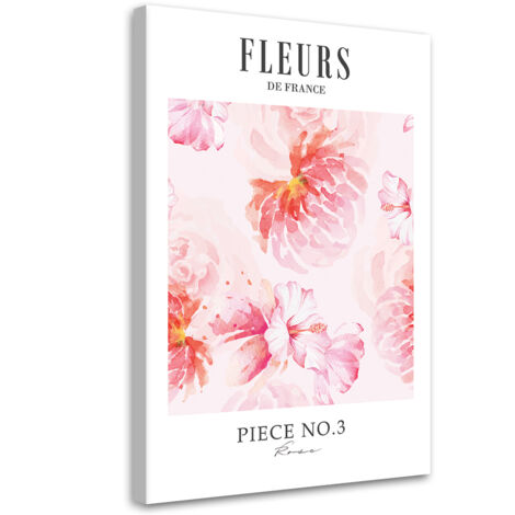 Tableau sur toile Fleurs en France 60x90