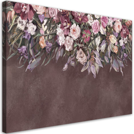 Tableau sur toile Fleurs envahiées 60x40