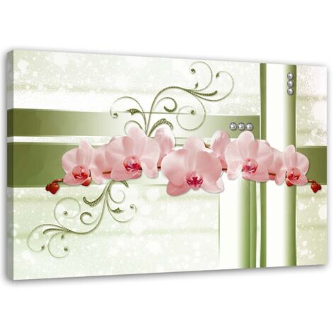 Tableau sur toile Fleurs roses Orchidées 60x40