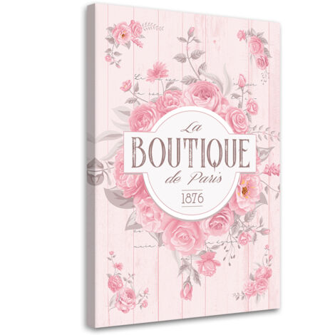 Tableau sur toile Fleurs Shabby Chic 60x90