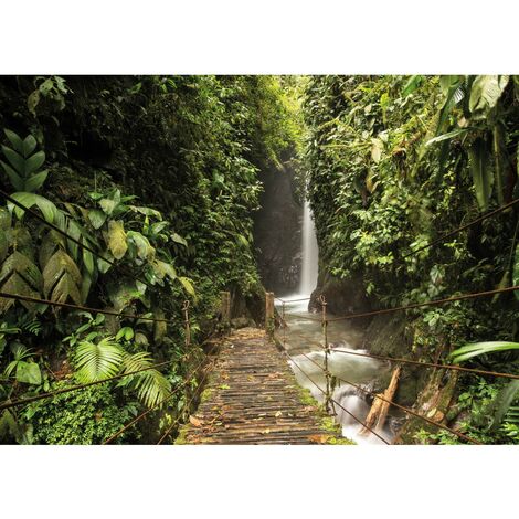 Tableau sur toile forêt tropicale 45x65 cm - Impression sur Toile Murale Décorative - Image imprimée en HD sur Toile - Toile sur Châssis en Bois FSC - Fabriqué en France