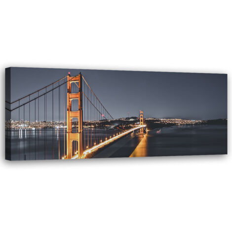 Tableau sur toile Golden Gate Bridge 90x30