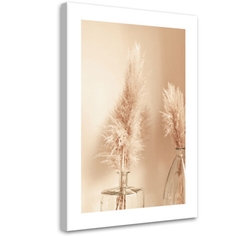 Tableau sur toile Herbe de la pampa dans un vase 60x90