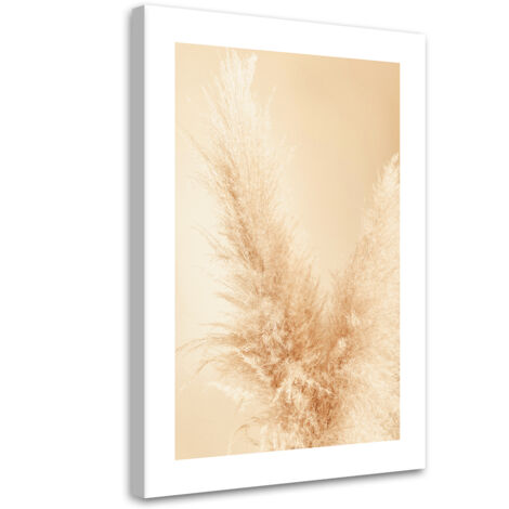 Tableau sur toile Herbe de la pampa en macro 60x90