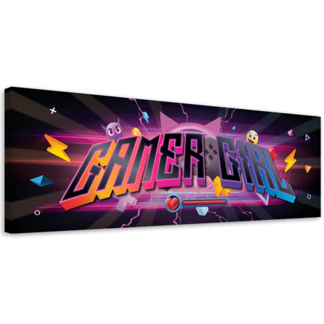 Tableau sur toile Inscription de la zone de jeu 90x30