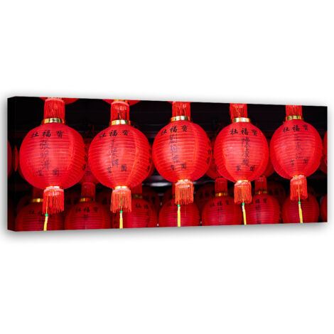Tableau sur toile Lanternes japonaises 90x30