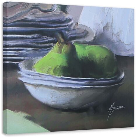 Tableau sur toile Nature morte Poires Fruits 30x30