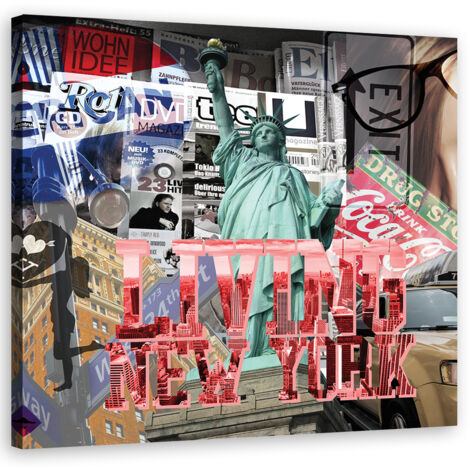 Tableau sur toile New York Pop Art 60x60