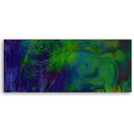 Tableau sur toile Nu de femme abstrait 90x30