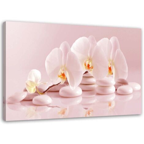Tableau sur toile Orchidée fleur Zen Spa 60x40