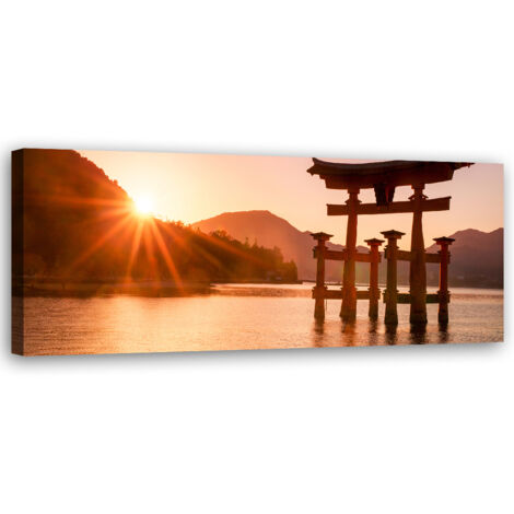Tableau sur toile Paysage japonais 90x30