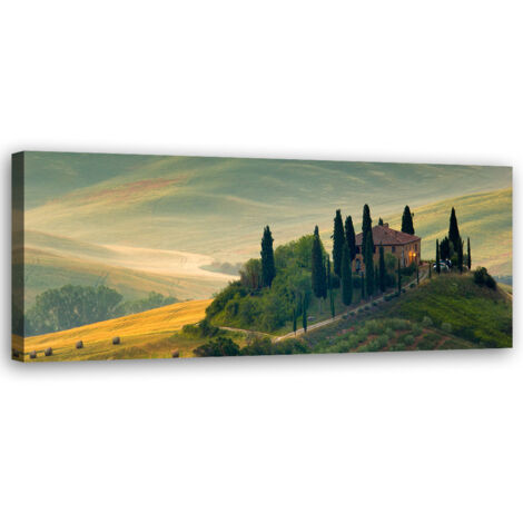Tableau sur toile Paysage naturel de Toscane 90x30