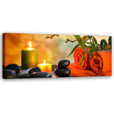 Tableau sur toile Pierres Zen Spa 90x30
