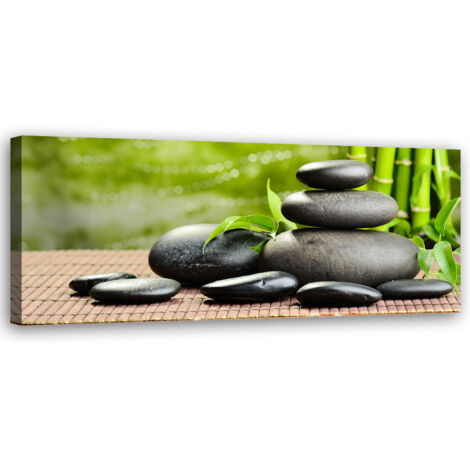 Tableau sur toile Pierres Zen Spa 90x30