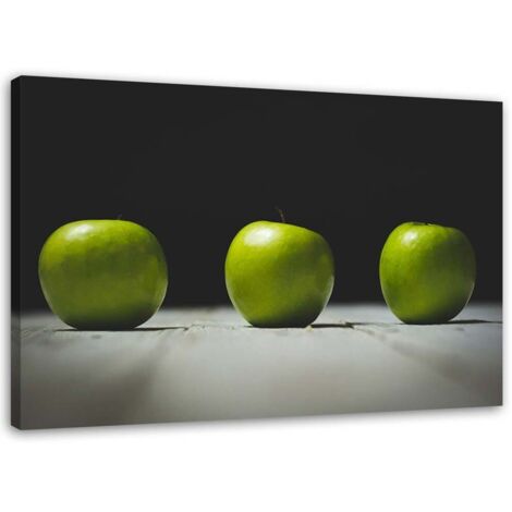 Tableau sur toile Pomme Vert Fruit 60x40