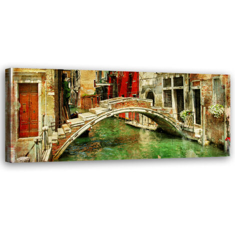 Tableau sur toile Pont à Venise 90x30
