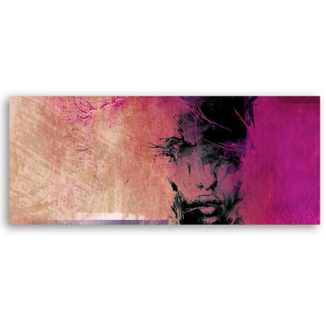 Tableau sur toile Portrait abstrait d'une femme 90x30