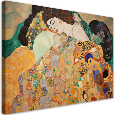 Tableau sur toile Portrait de femme - G. Klimt 90x60