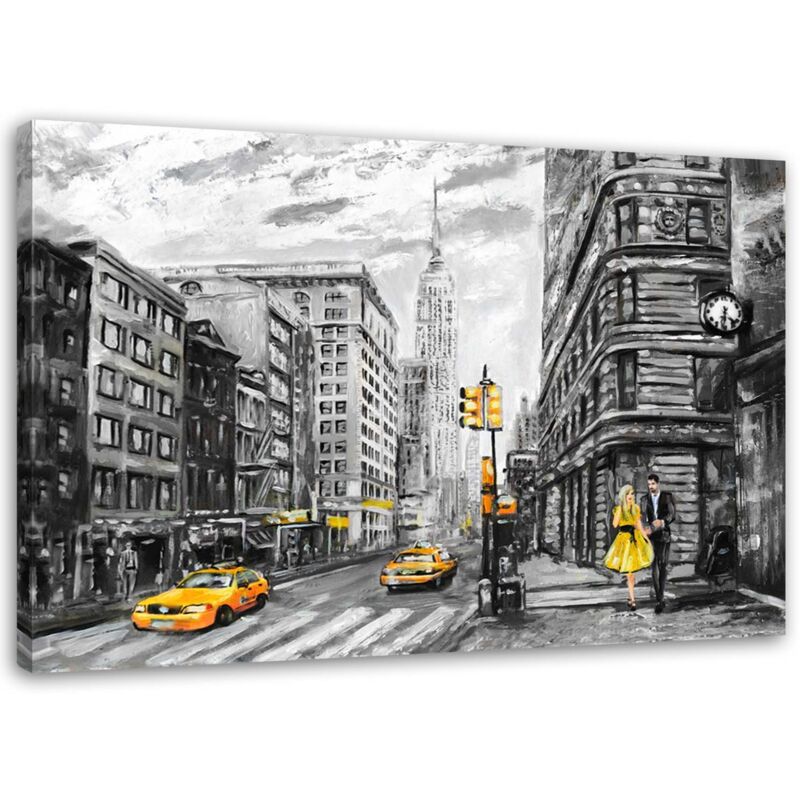 Tableau sur toile, Rue à New York - 100x70