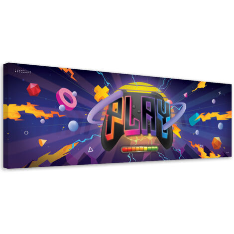 Tableau sur toile Symboles de jeu 90x30