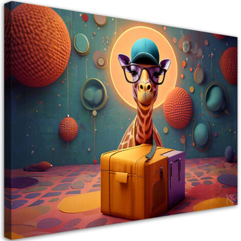 Tableau sur toile Tableau sur toile Girafe abstraite 90x60