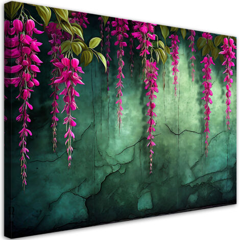 Tableau sur toile Tableau sur toile Suspension de fleurs 100x70