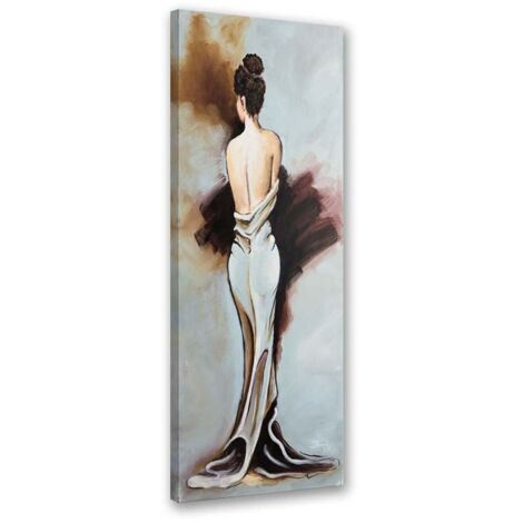 Tableau sur toile Une femme en robe 30x90