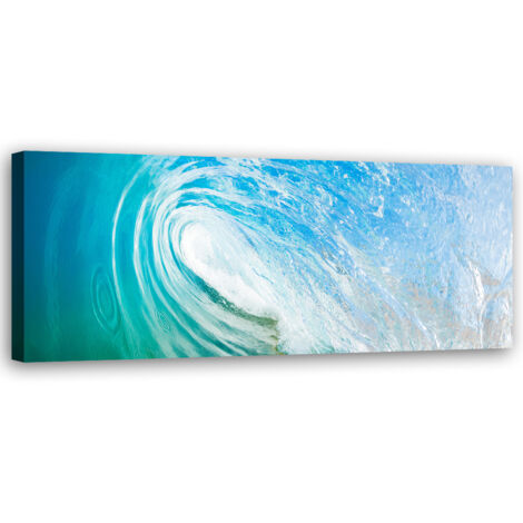 Tableau sur toile Vague de mer 90x30