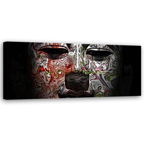 Tableau sur toile Visage de bouddha Feng Shui 90x30