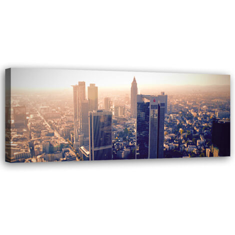 Tableau sur toile Vue de la ville de New York 90x30