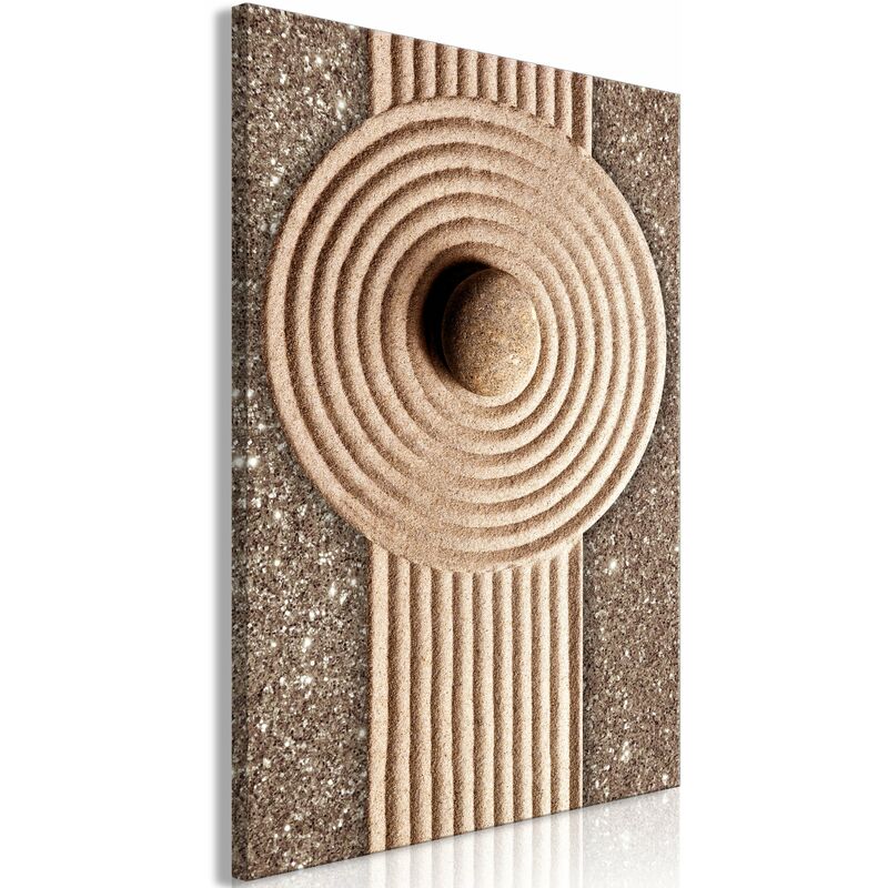 Tableau toile de décoration murale impression premium en 1 partie sur châssis en bois motif Flux d'énergie 40x60 cm 110014479