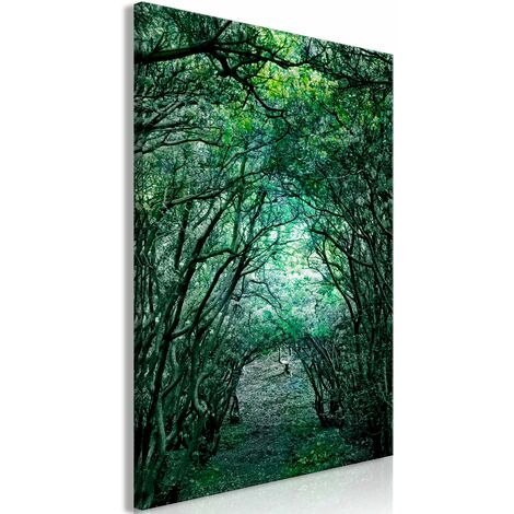 Tableau toile de décoration murale impression premium en 1 partie sur châssis en bois motif Pergola verte 20x30 cm 110016004