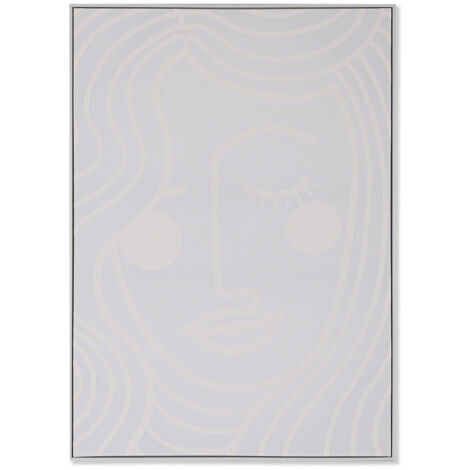 Tableau Toile Foam 103X4,5X143 Femme 3D Blanc