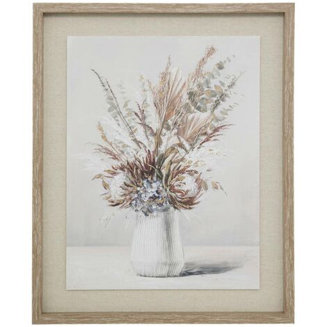 Tableau Toile murale imprimée et encadrée Bouquet champêtre 40 x 50 cm - Atmosphera