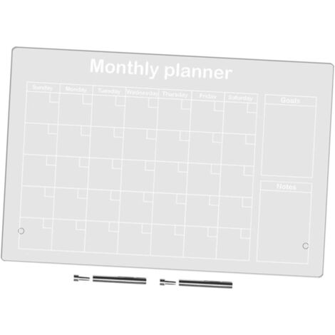 Tableau Transparent Effa able Pour Bureau Planificateur Avec