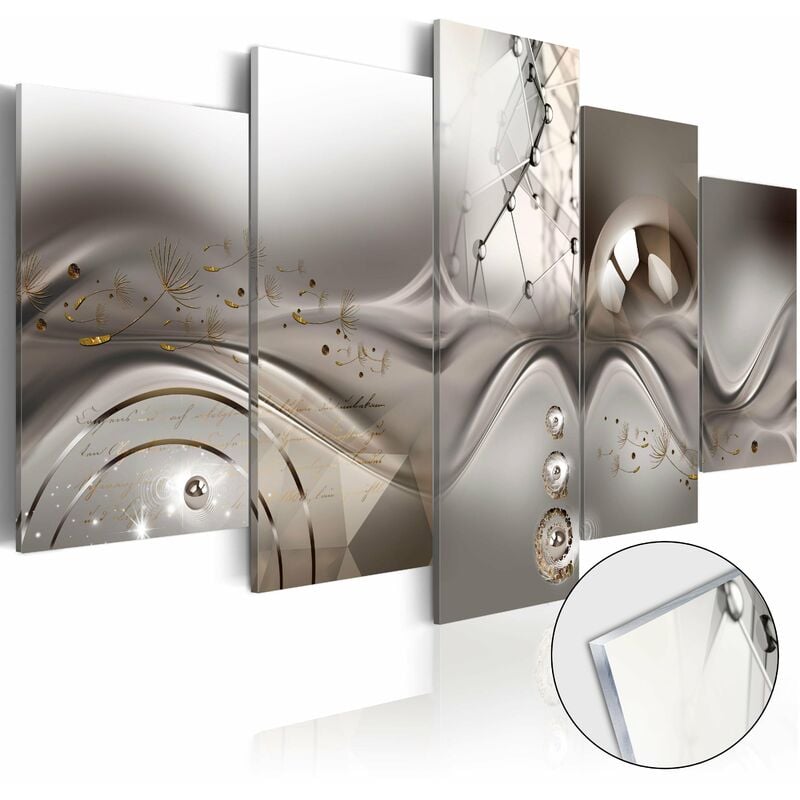 Tableaux en verre acrylique décoration murale motif Majesté de la symétrie en 5 panneaux 100x50 cm TVA110060