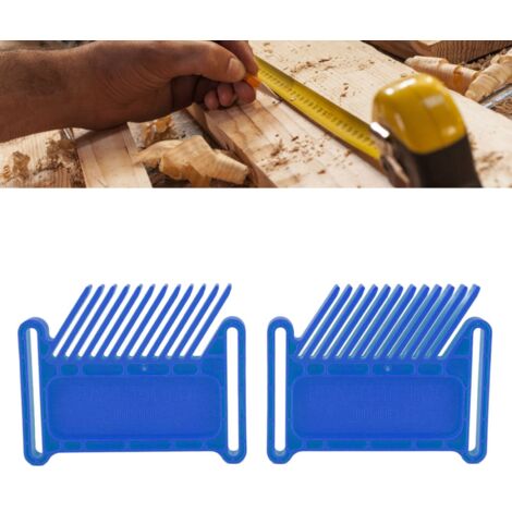 Tablero de aglomerado para carpintería Accesorios de seguridad Vertical y giratorio Juego de 28 piezas de plástico y metal Azul