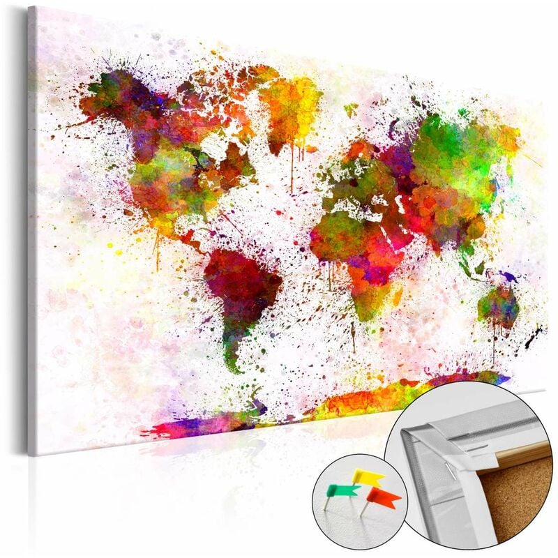 

Tablero de corcho - Artistic World [Cork Map] Medidas 120X80