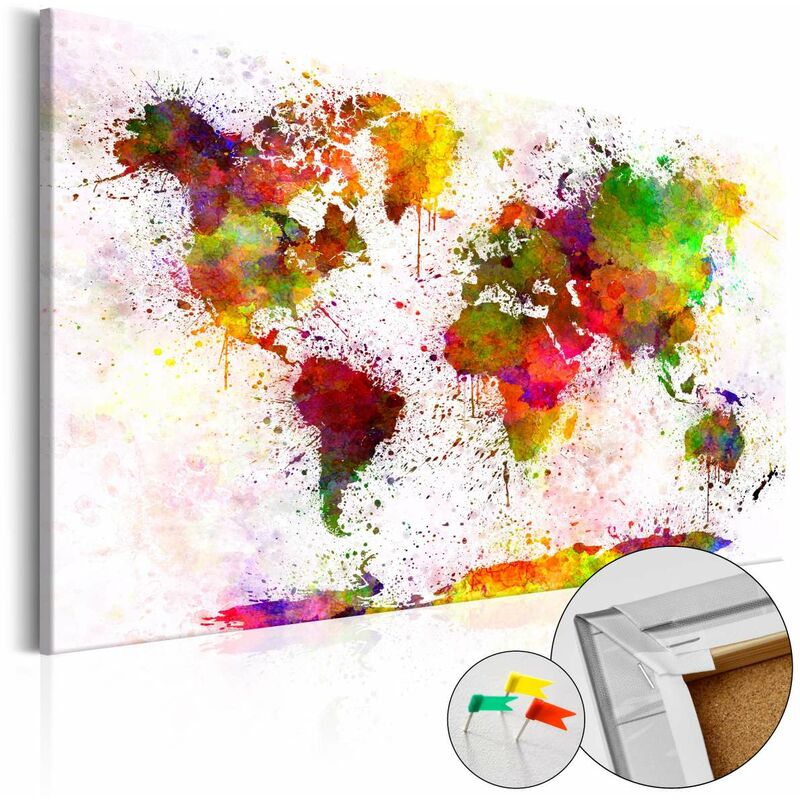 

Tablero de corcho - Artistic World [Cork Map] Medidas 60X40