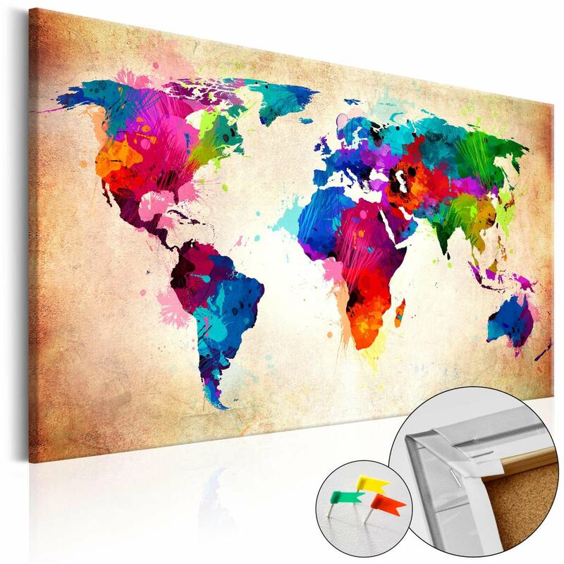 

Tablero de corcho - Colourful Ranger [Cork Map] Medidas 60X40