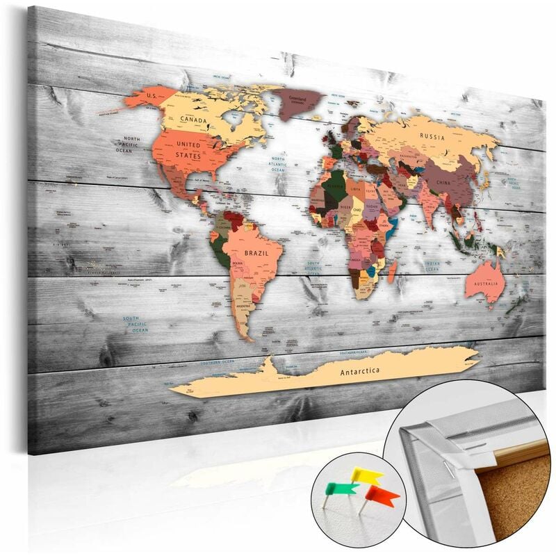 

Tablero de corcho - Direction World [Cork Map] Medidas 90X60